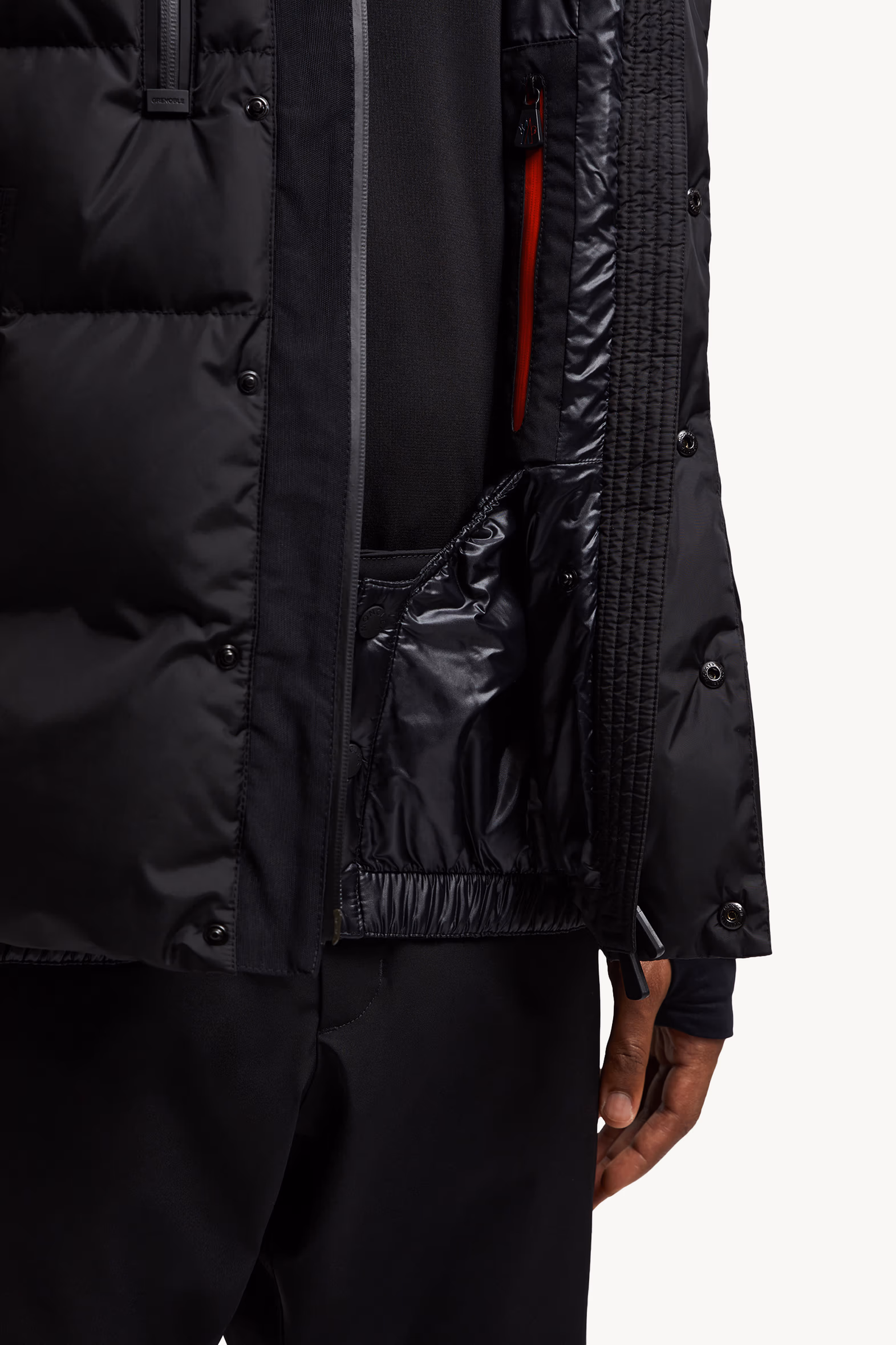 Chaqueta plumífero de esquí con capucha doble Rodenberg Hombre Negro Moncler 8